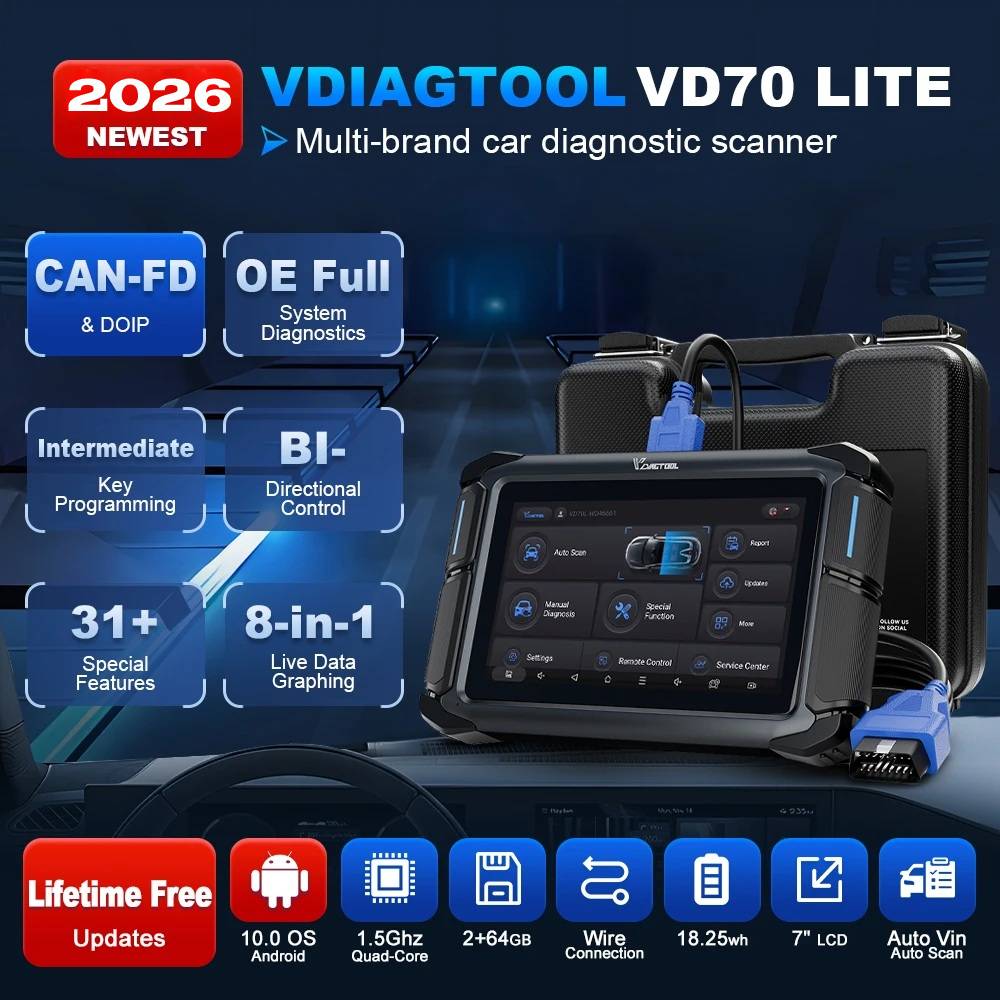 EU Stock VDAIGTOOL VD70 Lite U - Car Diagnostic Tool review and price