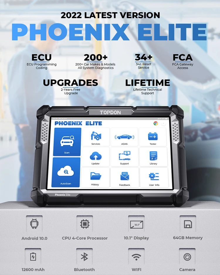 TOPDON PHOENIX ELITE Car Ecu U - Car Diagnostic Tool review and price