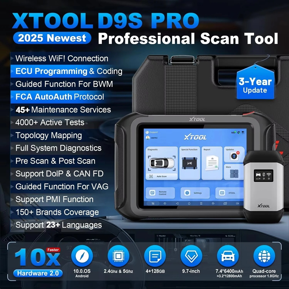 USA Warehouse XTOOL D9S Pro Ca - Car Diagnostic Tool review and price