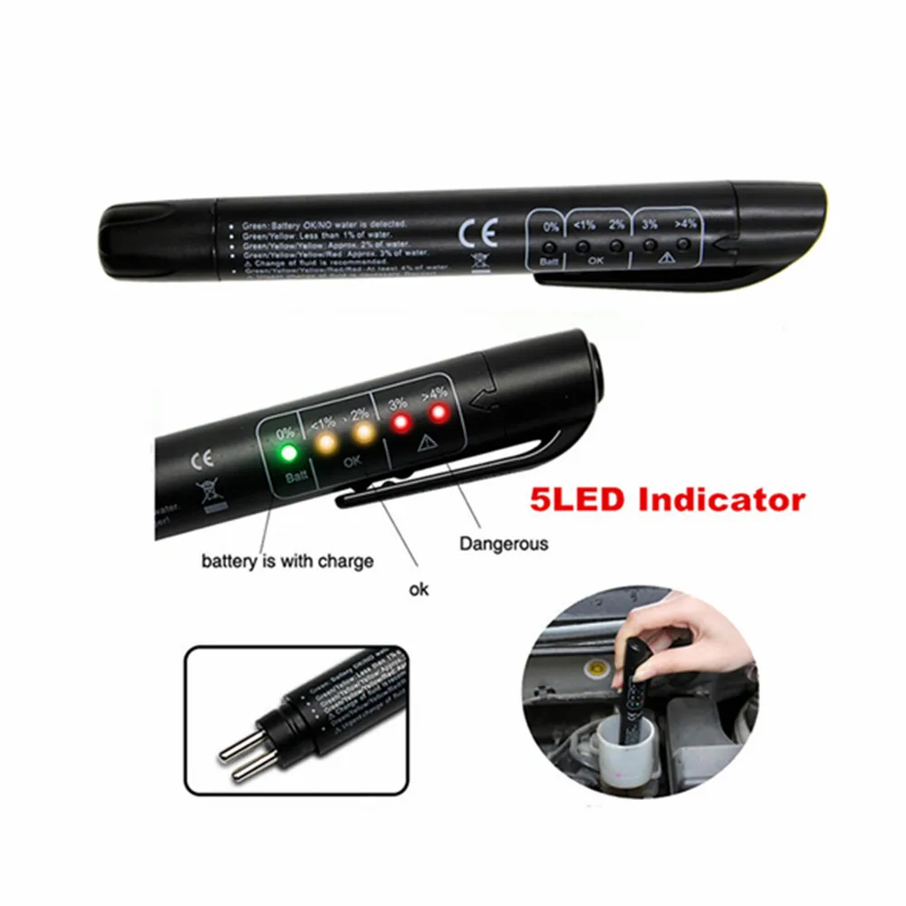 Car Brake Fluid Tester 5 Leds  - Car Diagnostic Tool review and price