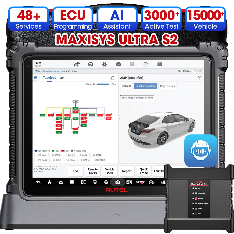 Autel Ultra S2 AI Assistant La - Car Diagnostic Tool review and price
